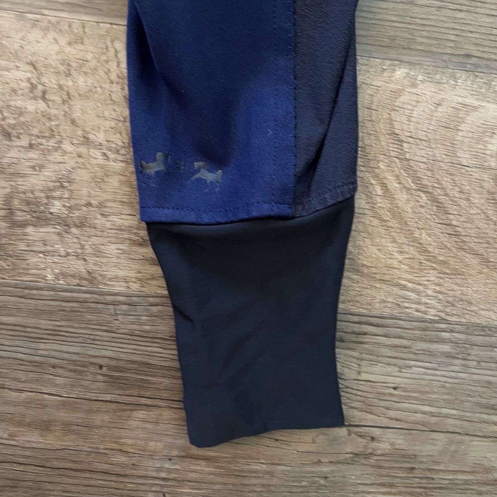Equine Couture Blakely Knee Patch Breeches Contrast Saddle Stitch Horse Size 30 - Picture 3 of 9